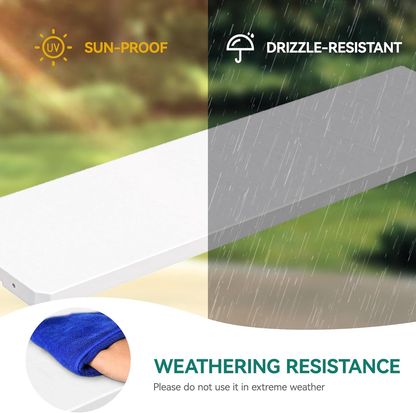 YITAHOME Resin Storage Shed Shelves for 35 Cuft Horizontal Storage Sheds, 47 in x 12.6 in Waterproof Rack with 8 Screws for 4x2.5 Ft Horizontal Garden Storage Accessories, Easy Assembly, 2PCS, Gray