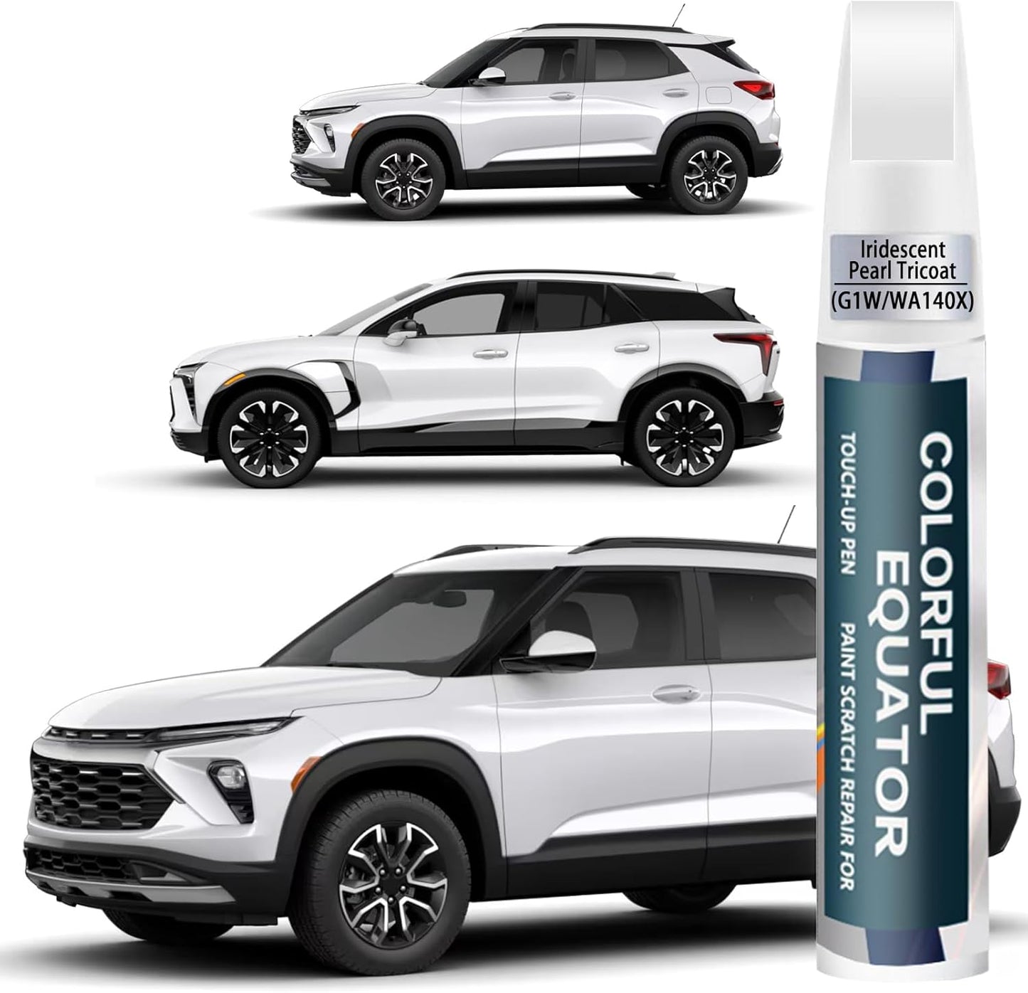 Iridescent Pearl Tricoat(G1W/WA140X) Touch Up Paint Compatible with Chevrolet, Car Paint Pen Scratch Repair Two-In-One Touch Up Paint, Premium Car Scratch Remover for Deep Scratches