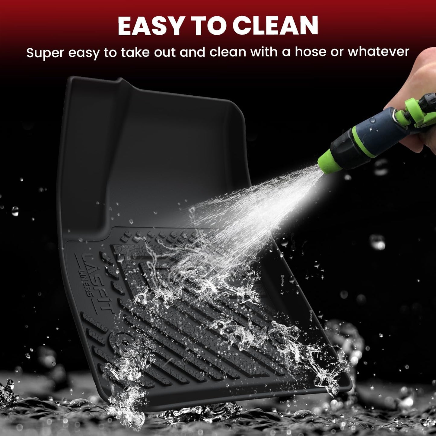 LASFIT Floor Mats & Cargo Liner for Chevrolet Chevy Blazer 2019-2021 (Gas Only), All Weather TPE Custom Fit Floor Mats for Cars (Only Fit Optional Cargo Management System), Car Mats Full Set, Black