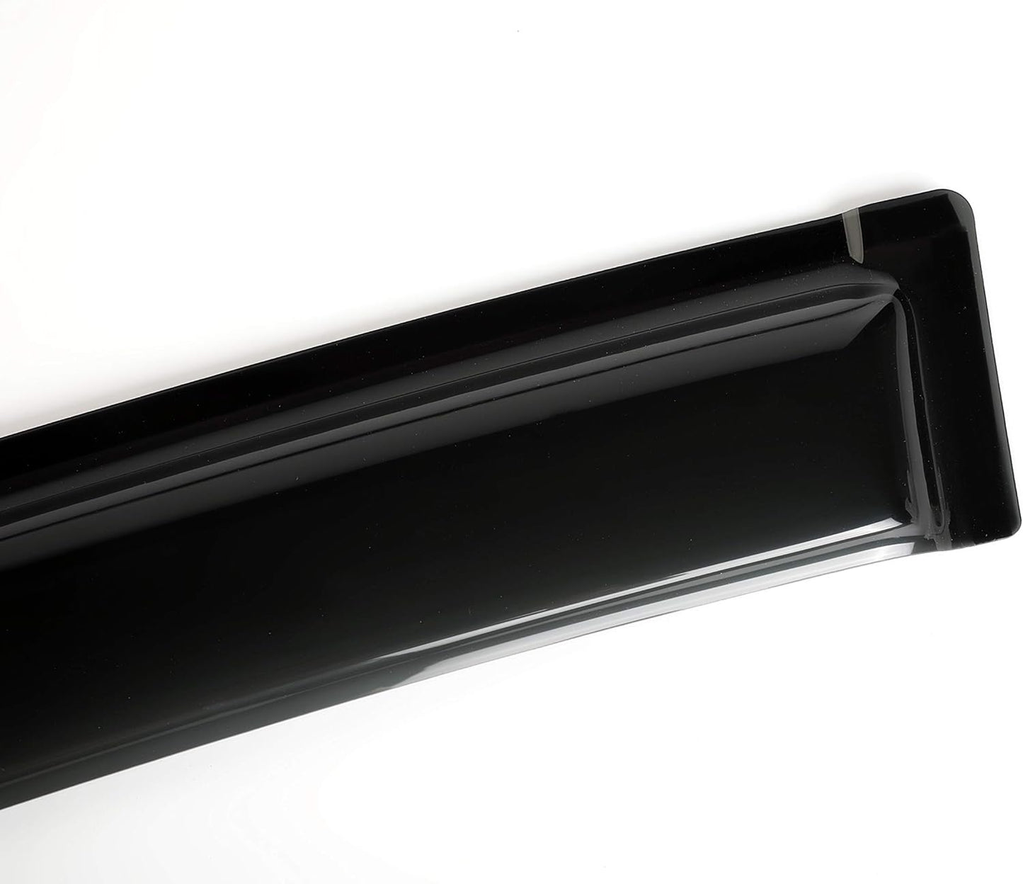 Side Window Deflector Visor Rain Guard,Outside Mount Tape-on Shatterproof Dark Smoke,4pc Window Shades fit for 1993-1998 Jeep Grand Cherokee Only 94320