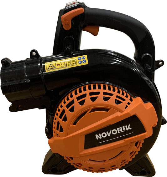 25CC Gas Leaf Blower 420-CFM, 150-MPH, 2 Cycle Handheld Leaf Blower for Lawn Care, Leaf Cleaning and Snow Removal (White)