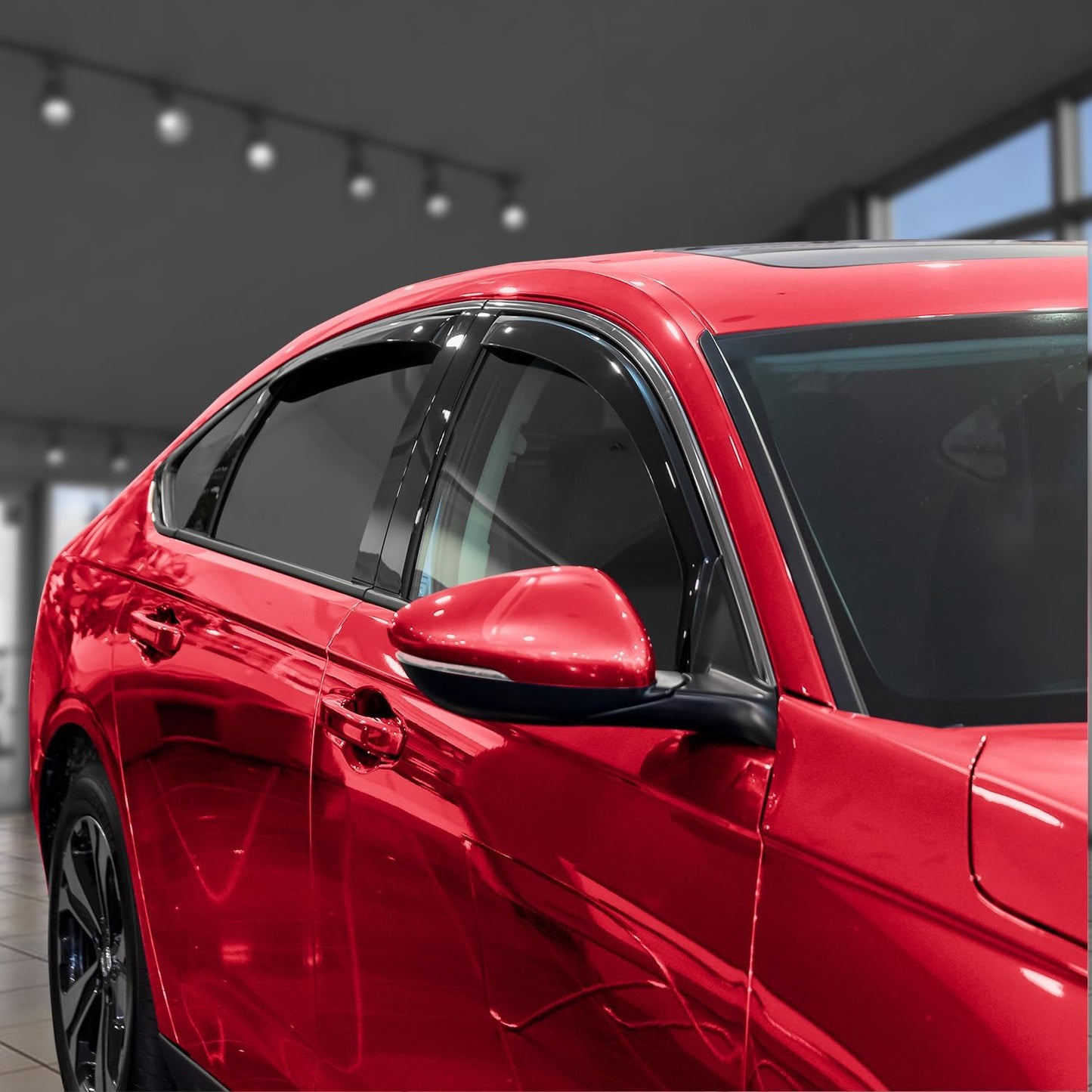 Voron Glass in-Channel Extra Durable Rain Guards for Honda Accord 2023-2025, Window Deflectors, Vent Window Visors, 4 Pieces - 200860