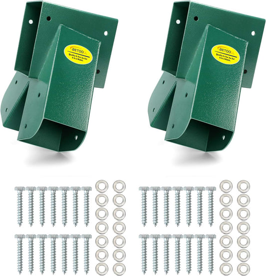 BETOOLL A-Frame 2 Brackets Swing Set Bracket with Mounting Hardware (Green)