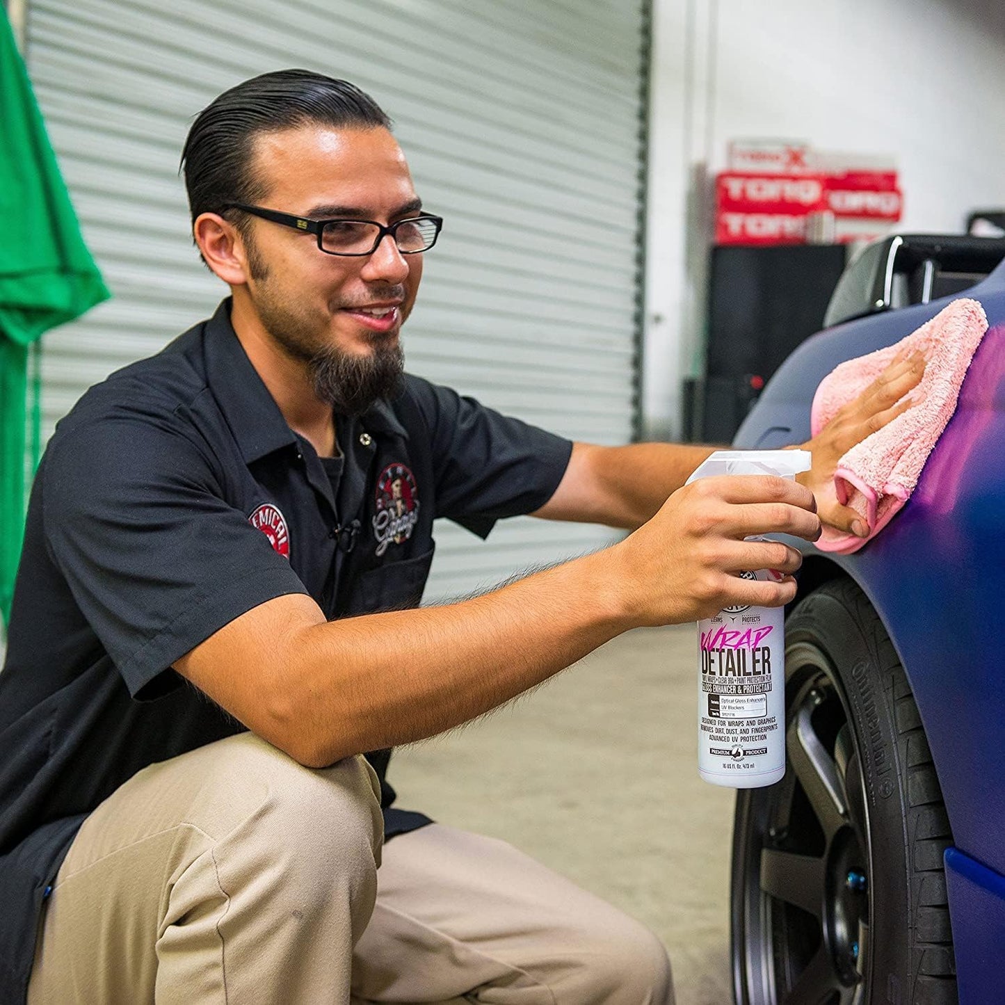 Chemical Guys SPI21716 Wrap Detailer Gloss Enhancer & Protectant, (Designed for Wraps, Graphics, Clear Bra & Paint Protection Film) For Cars, Trucks, SUVs, RVs, Motorcycles & More, 16 fl oz