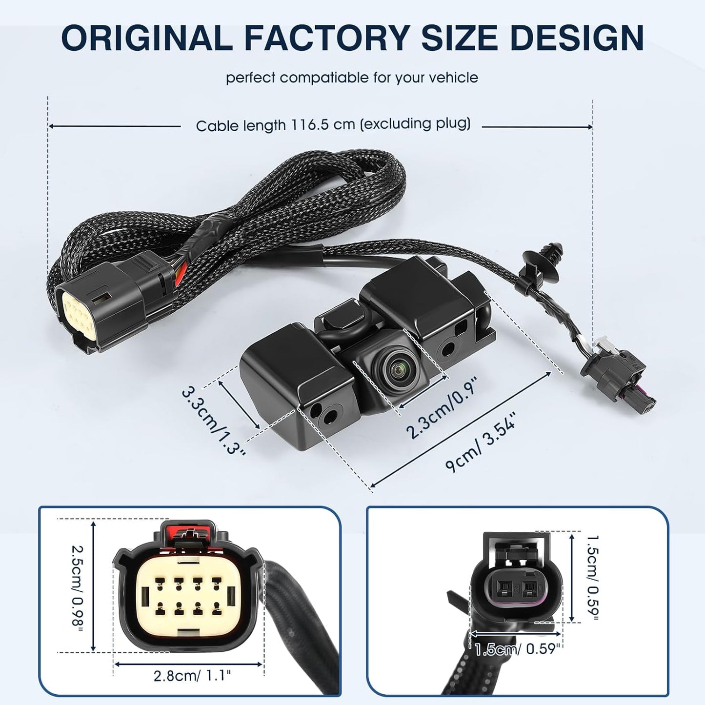 Rear View Backup Reverse Camera Fit for Chevy Silverado, Fit for GMC Sierra 1500 HD 2500 HD 3500 HD 2016-2018,Safety Parking Back Up Assist Camera OE Number 84062896