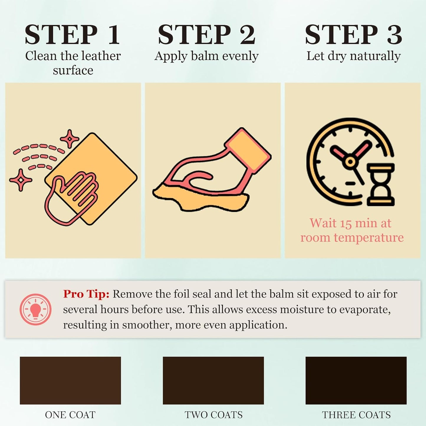 Leather Color Restorer, Leather Recoloring Balm, Scratch Remover, Leather Dye, Leather Paint, Leather Repair Kit for Furniture Couches Car Seats Shoes Bags, Dark Brown