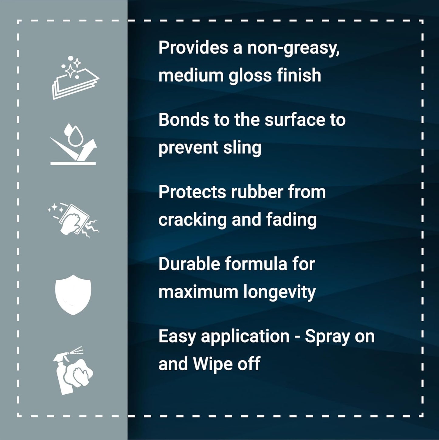 Platinum Tire Sauce, Natural Look Tire Shine for Cars, Trucks, SUVs, 24oz.