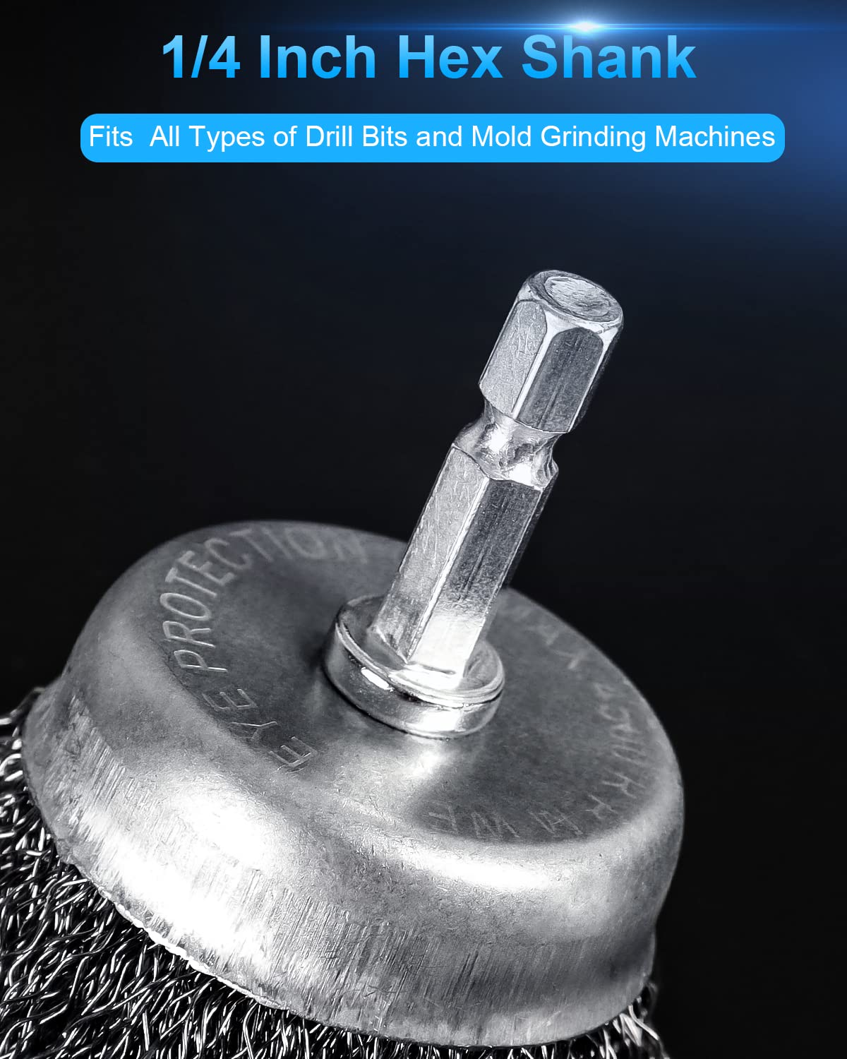 15 Pack Carbon Steel Wire Wheel Brush, Rocaris Cup Brush, Wheel Brush, Pen Brush Set with 1/4-Inch Hex Shank for Rust Removal, Corrosion and Scrub Surfaces