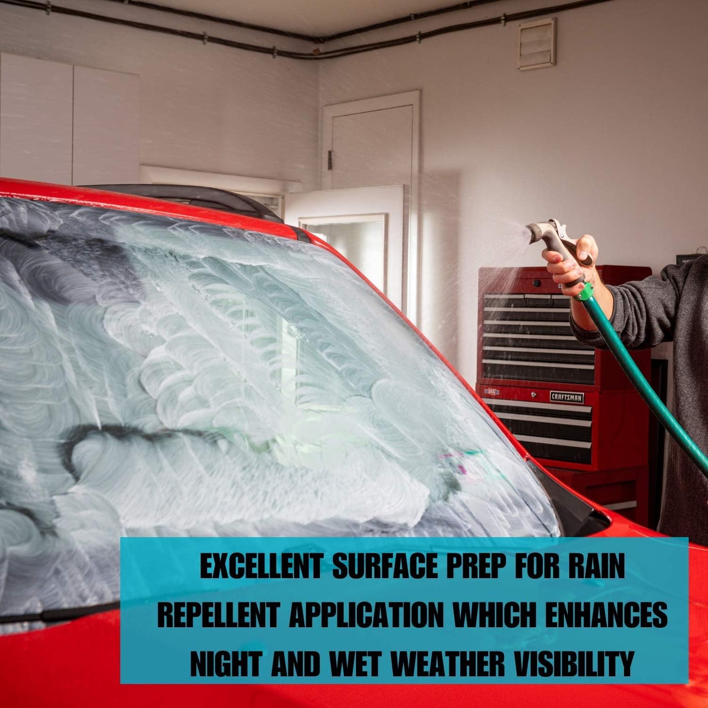 Invisible Glass 91411 Glass Stripper – Hard Water Spot Remover – Strips Coatings, Waxes, Oils & Road Film – Preps Windshields for Rain Repellent & Ceramic Coating – 4 Fl Oz