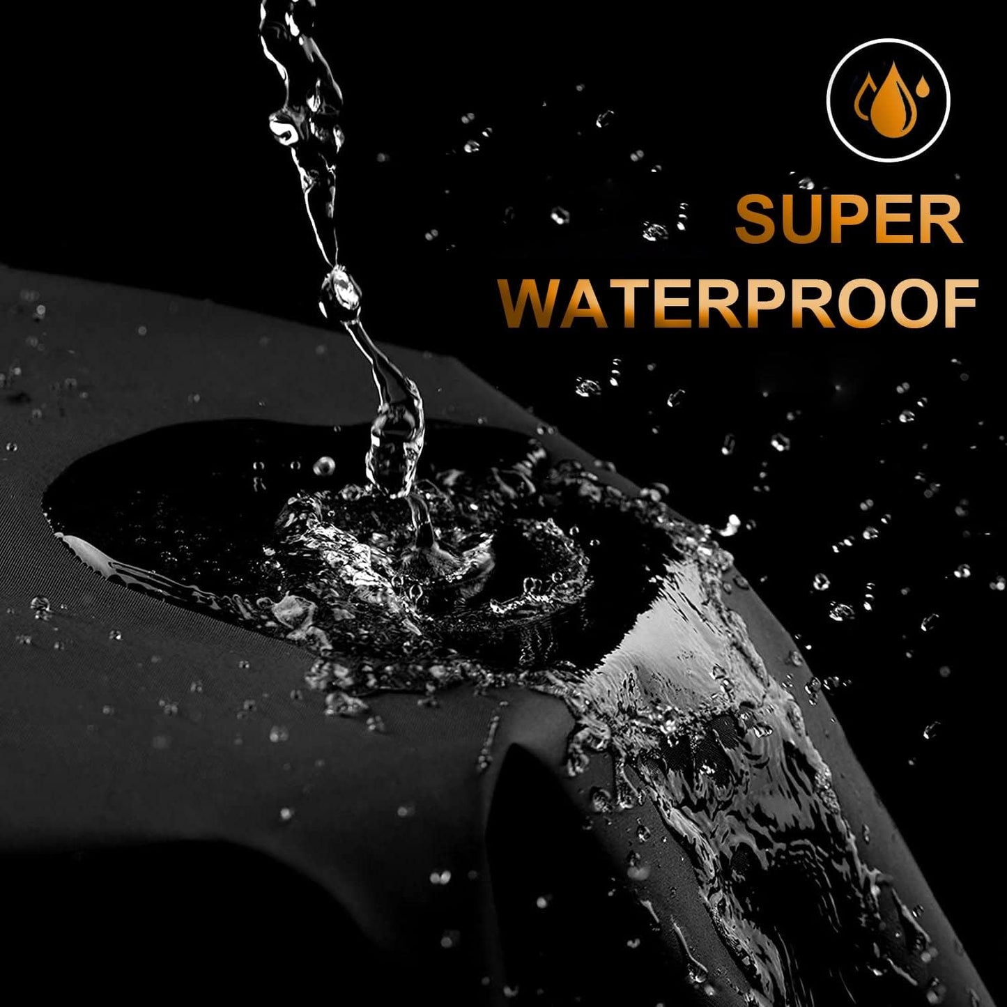 Motorcycle Cover All Season, Universal Waterproof Weather Sun Outdoor Protection Motorbike Cover, Scooter Shelter, Heavy-Duty Motorcycles Vehicle Cover, Fits Up to 96" Motors