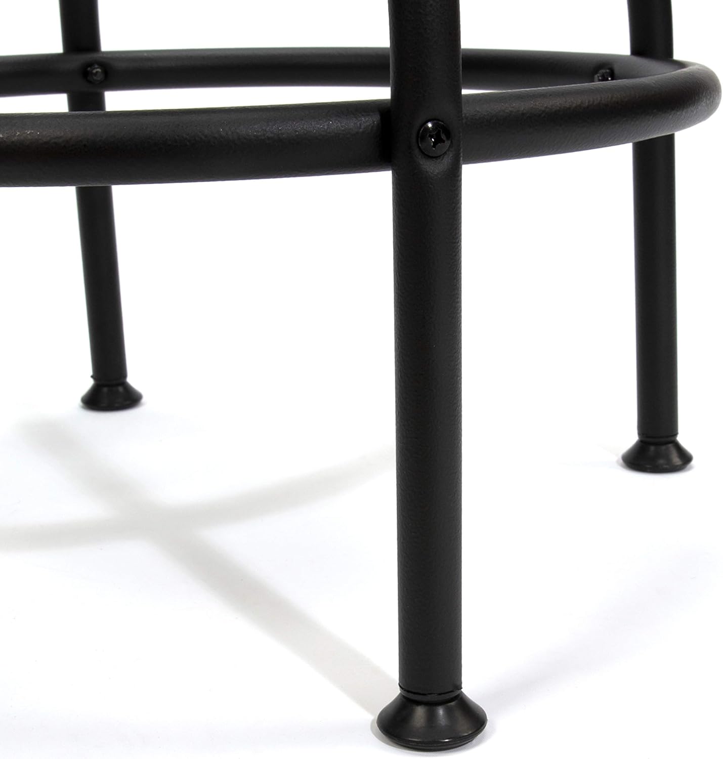 Craftsman Adjustable Height Work Shop Stool, 29 to 34-inches Tall, Rip-Resistant Padded Vinyl Seat, 300-lb Capacity, 360-degree Footrest, Non-Marring Feet