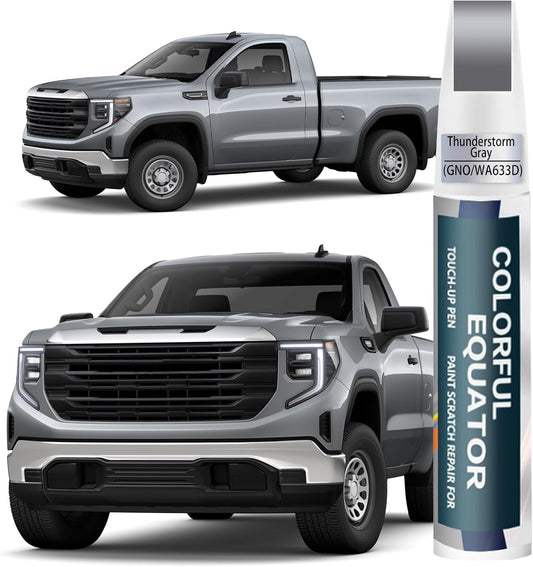 Thunderstorm Gray(GNO/WA633D) Touch Up Paint for GMC, Car Paint Pen Scratch Repair Two-In-One Touch Up Paint, Premium Car Scratch Remover for Deep Scratches