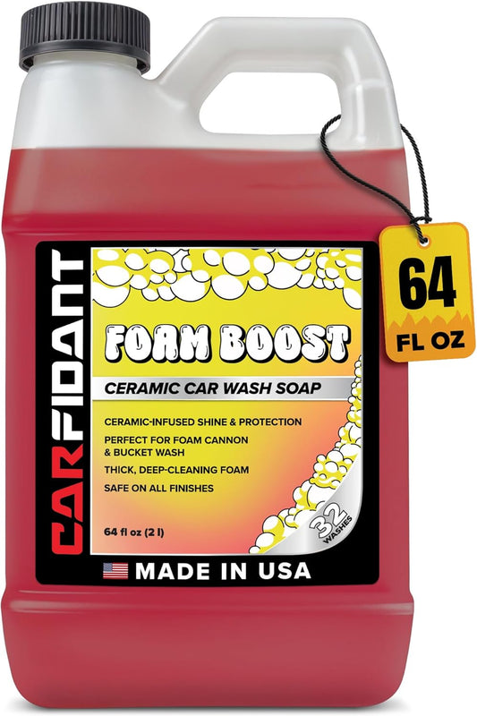 Foam Boost Off-Road & ATV Wash Soap – Heavy Duty pH-Balanced Car Wash for Trucks, UTVs, RVs & Dirt Bikes – Quick Rinse, No Residue – Works with Foam Cannons, Guns & Buckets – 64 fl. Oz.
