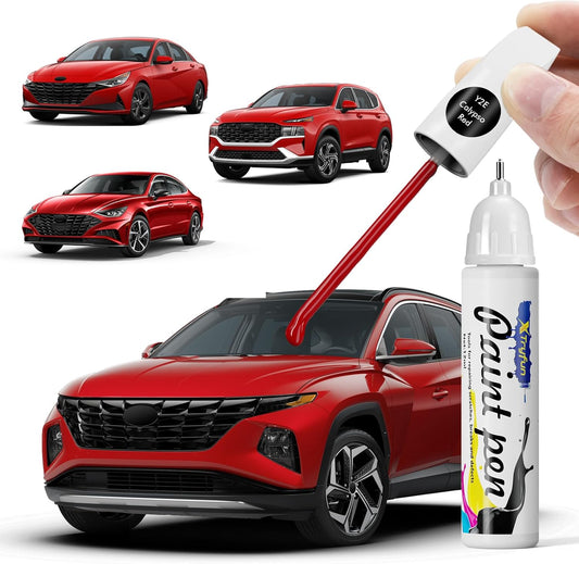 Calypso Red (Y2E) Touch Up Paint Compatible with Hyundai, DIY Car Paint Scratch Repair, Automotive Paints, Quick & Easy Fix Scratch Repair for Tucson/Elantra/Santa Fe/Sonata