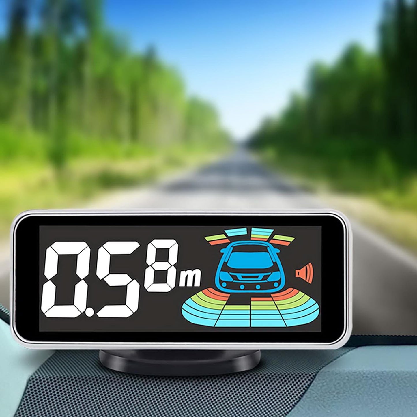 Car Parking Sensors Kit Reverse Radar parktronic System Auto Electronics Vehicle Back Assistant Reverse 8 Sensor (Dark Blue)