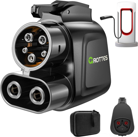 for Tesla Supercharger to CCS1 Adapter [Max 500A, 1000V] NACS to CCS Electric Vehicle Charging Adapter DC Fast Charging Fit for Rivian, Ford, GM, Volvo, Polestar EVs at Tesla Superchargers