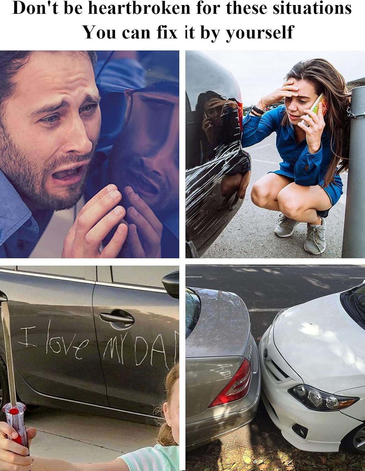 SYOAUTO Pearl Black Touch Up Paint for Cars Auto Touch up Paint Scratch Repair Pen Brush and Tip 2 in 1 Pearl Black