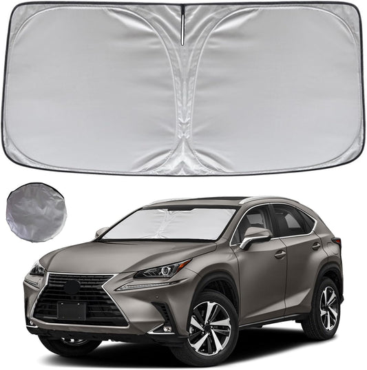 KAYZT Windshield Sun Shade for 2015-2021 Lexus NX NX300h/NX300/NX200t Foldable Sunshade Front Window Custom Fit Car Accessories