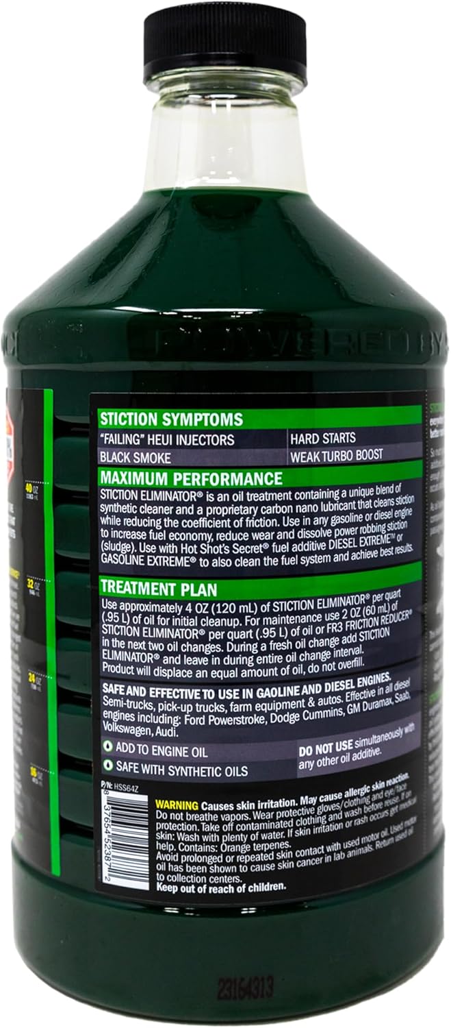 Hot Shot's Secret HSS64Z Original Stiction Eliminator 64 Fluid Ounce Bottle, Green