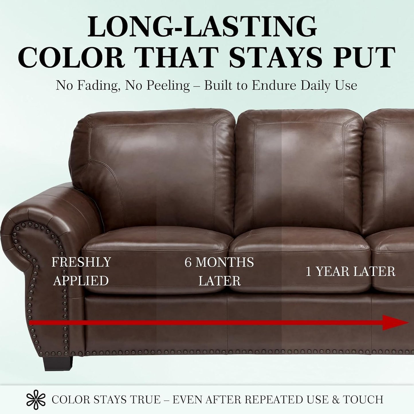 Leather Color Restorer, Leather Recoloring Balm, Scratch Remover, Leather Dye, Leather Paint, Leather Repair Kit for Furniture Couches Car Seats Shoes Bags, Medium Brown