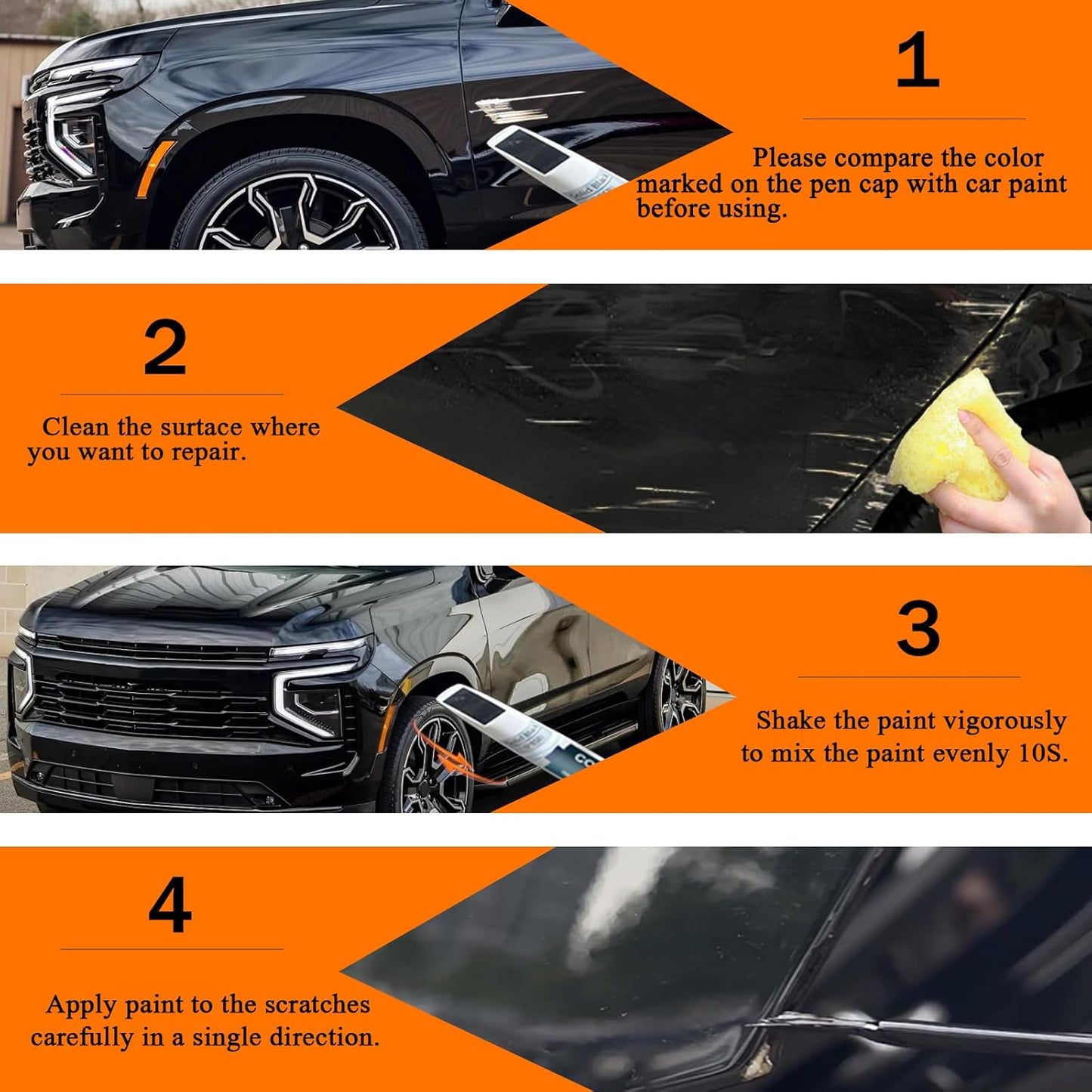 Red Hot(G7C/WA130X) Touch Up Paint Compatible with Chevrolet, Car Paint Pen Scratch Repair Two-In-One Touch Up Paint, Premium Car Scratch Remover for Deep Scratches