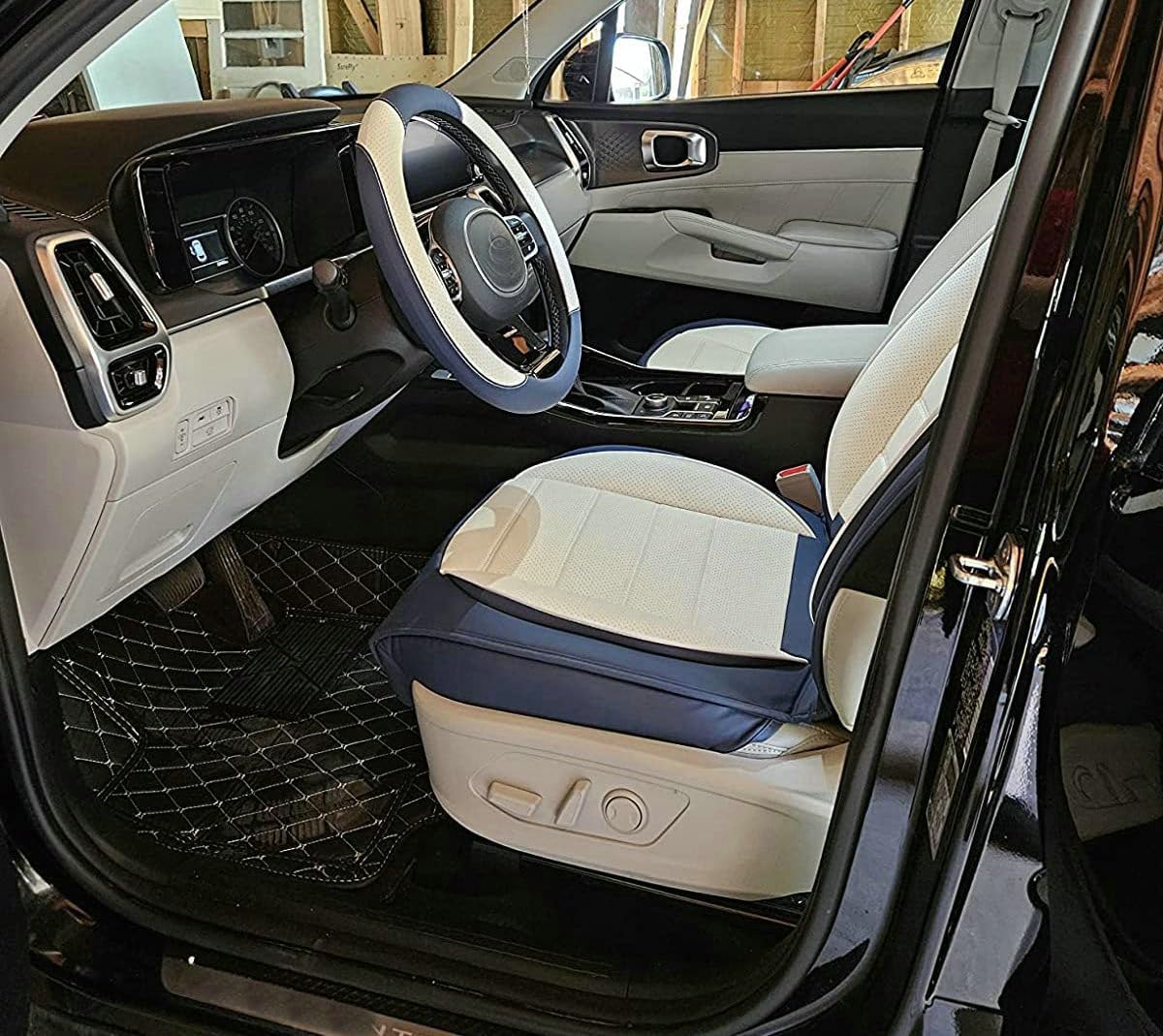 Custom Car Floor Mat Compatible with BMW Mercedes-Benz Toyota Cadillac Lexus Honda Infiniti Nissan Hyundai Kia Audi All Models Cars Sedans SUVs Automotive Mats (Wine red)