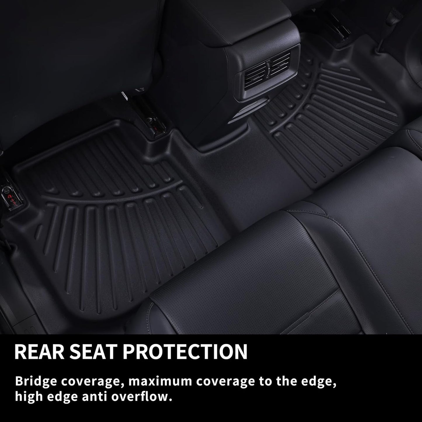Floor Liners & Cargo Liners & Backrest Mat for 2025 KIA Carnival Hybrid Version (Not Fit Pure Fuel),TPE All Weather Protection Car Floor Mats with Trunk Mat Covering The Backrest