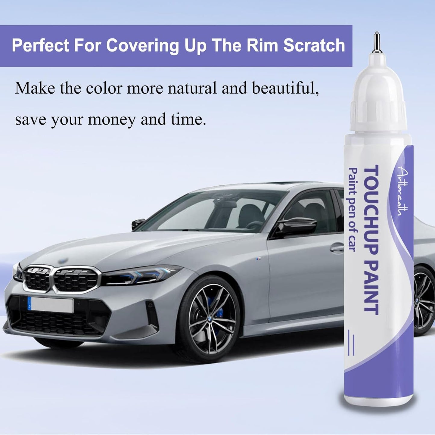 Touch Up Paint for BMW Brooklyn Gray(C4P)-Exact Match–Chips and Nicks TouchUp Paint Pen Scratch Repair Car Accessories Car Paint Pen for Erase Car Scratches