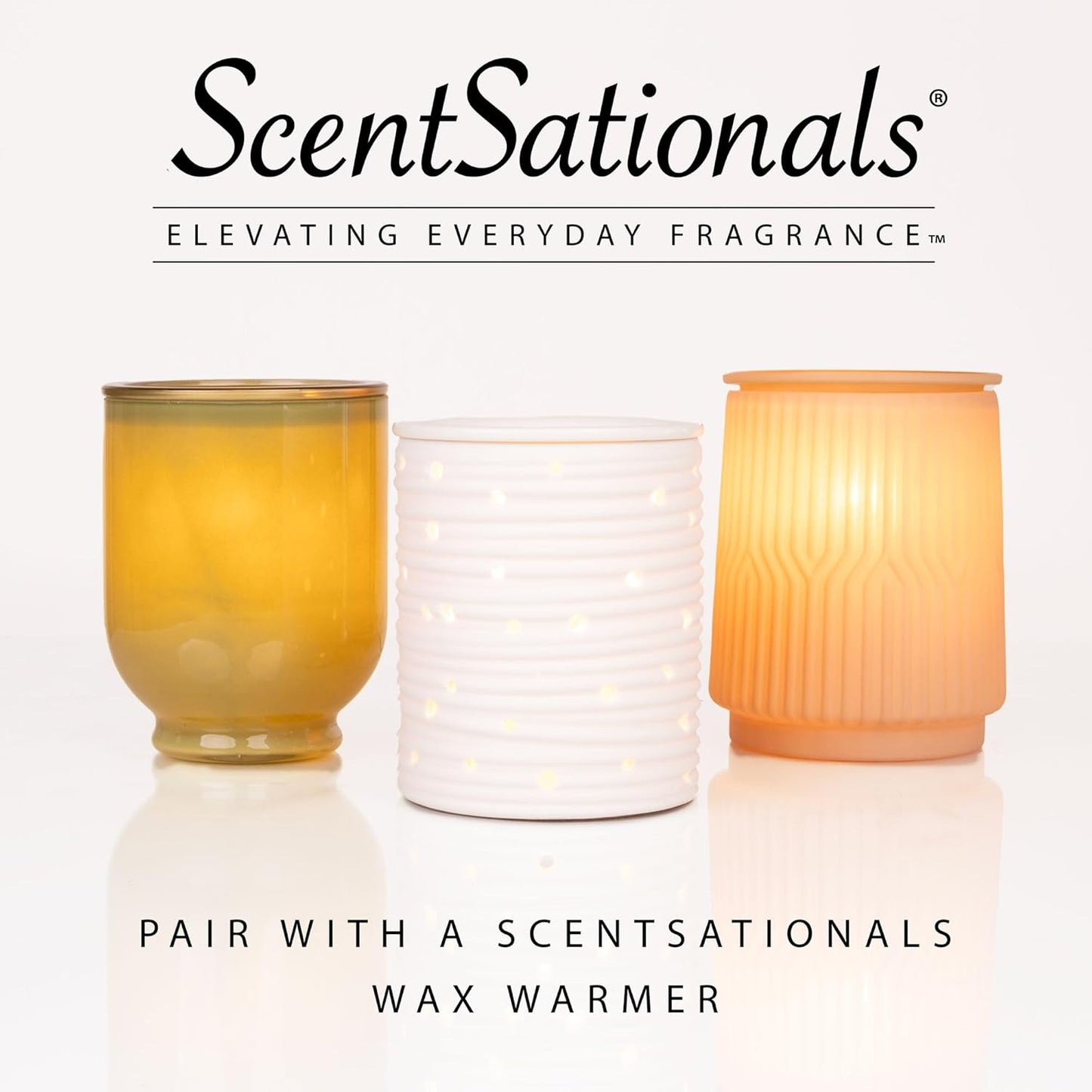 Scentsationals Wax Melts, Wax Cubes Strong Scent - Golden Apple - Long Lasting Scented Melts for Warmer, 10oz (24-Cubes)