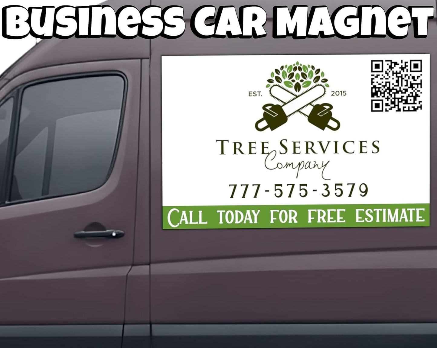 Custom Car Magnet Sign | Personalized Logo for Your Car Van Truck | Advertise Your Business | Large Size |Professionally Printed
