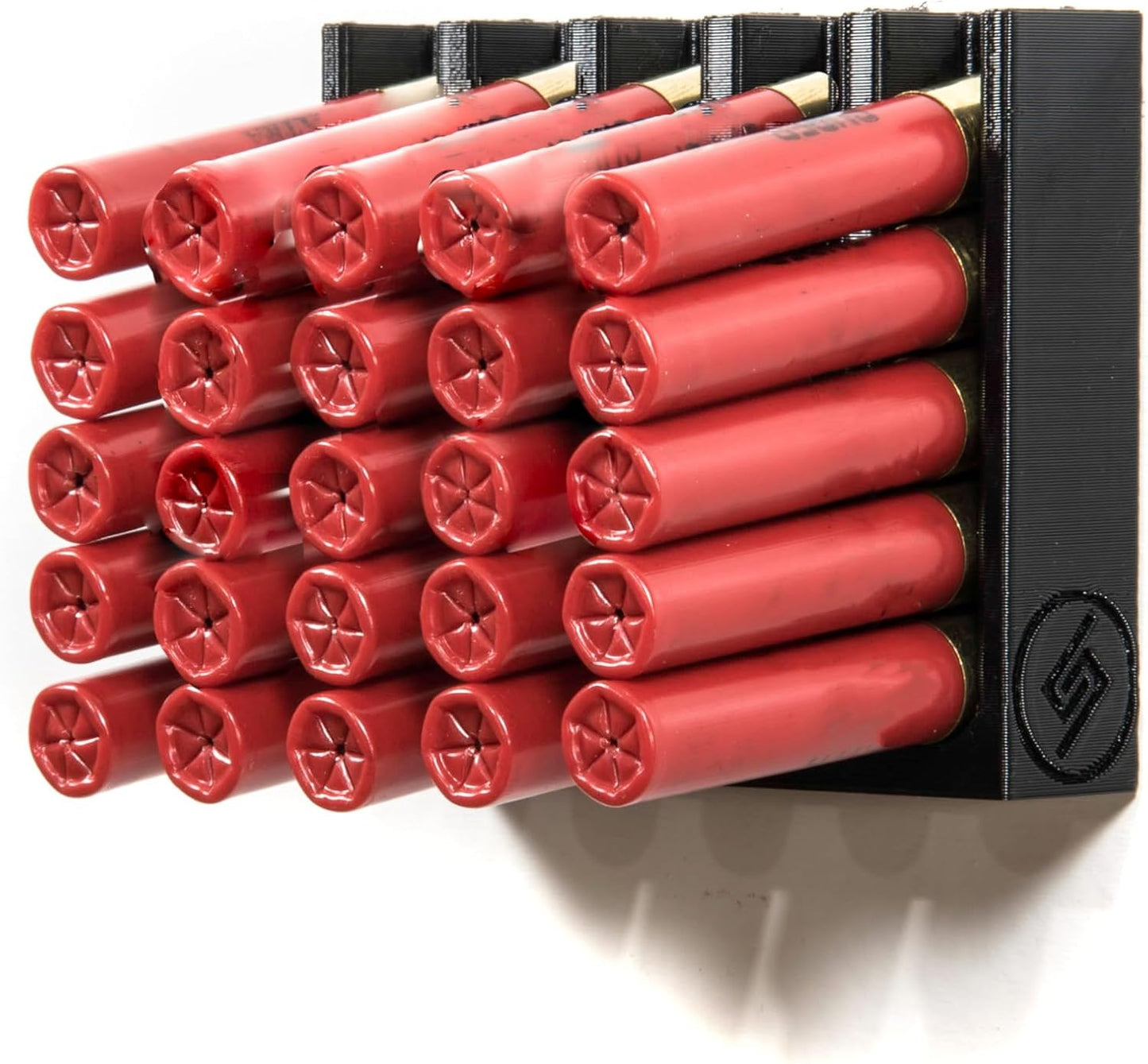 Spartan Mounts Shotgun Shell Storage Solution | Safe Gun Room Display Storage Organization Man Cave Husband Military Police Home Self Defense 12 20 410 Gauge