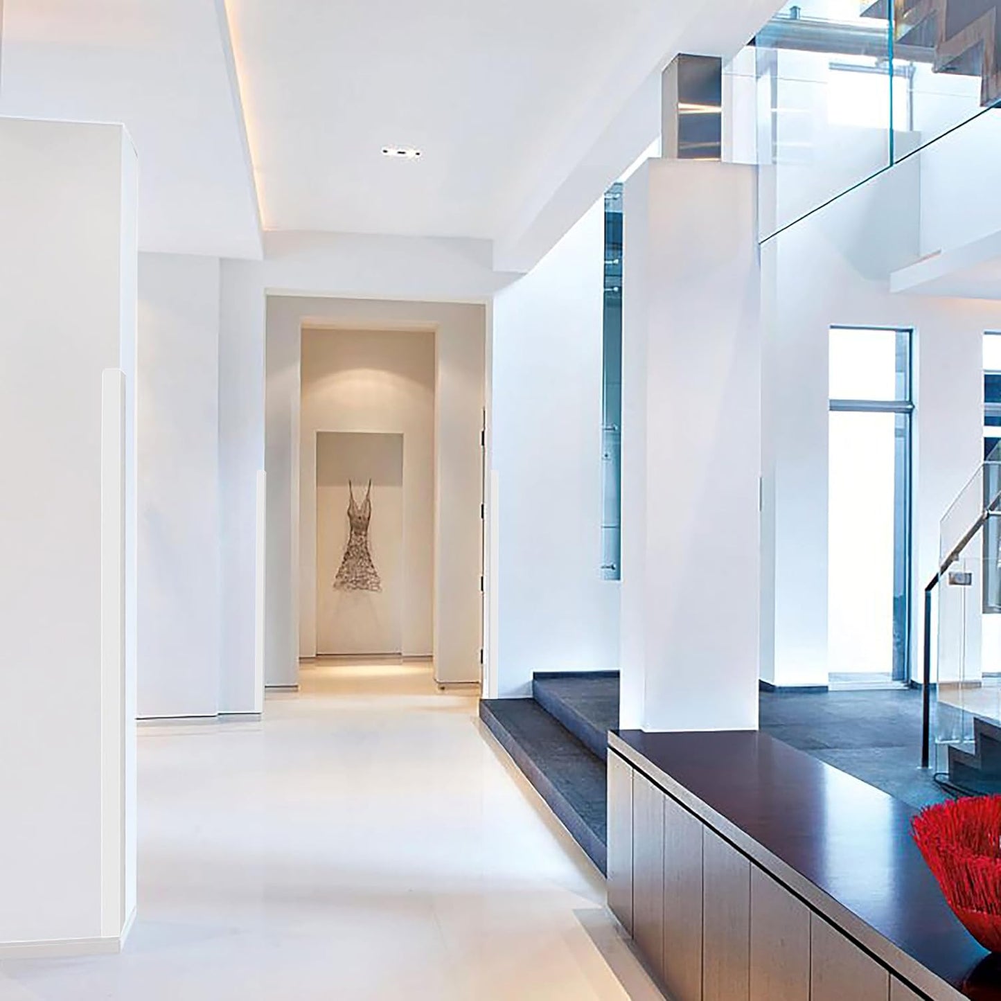 Proflex Wall Corner Protector - White Textured 1-1/2 inch x 60 inch - Pack of 6 - Self Adhesive Corner Guards for Walls Edge Protection – Easy to Apply – No Tools Needed