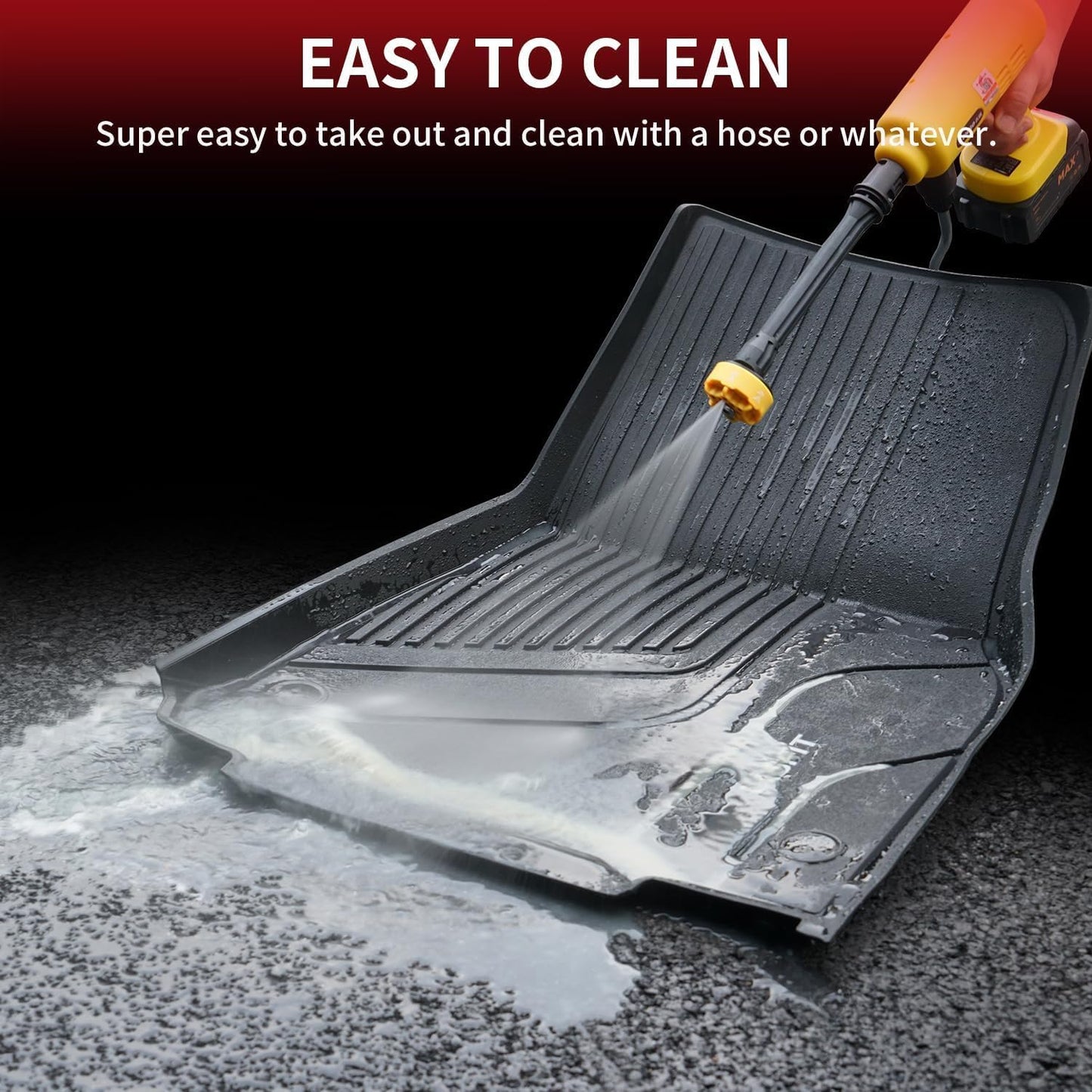 LASFIT Premium Extra Thick Floor Mats for Tesla Model 3 2020 2019 2018 2017 All Weather TPE Custom Fit Floor Liners 1st & 2nd Front & Rear Row Car Mats, Black