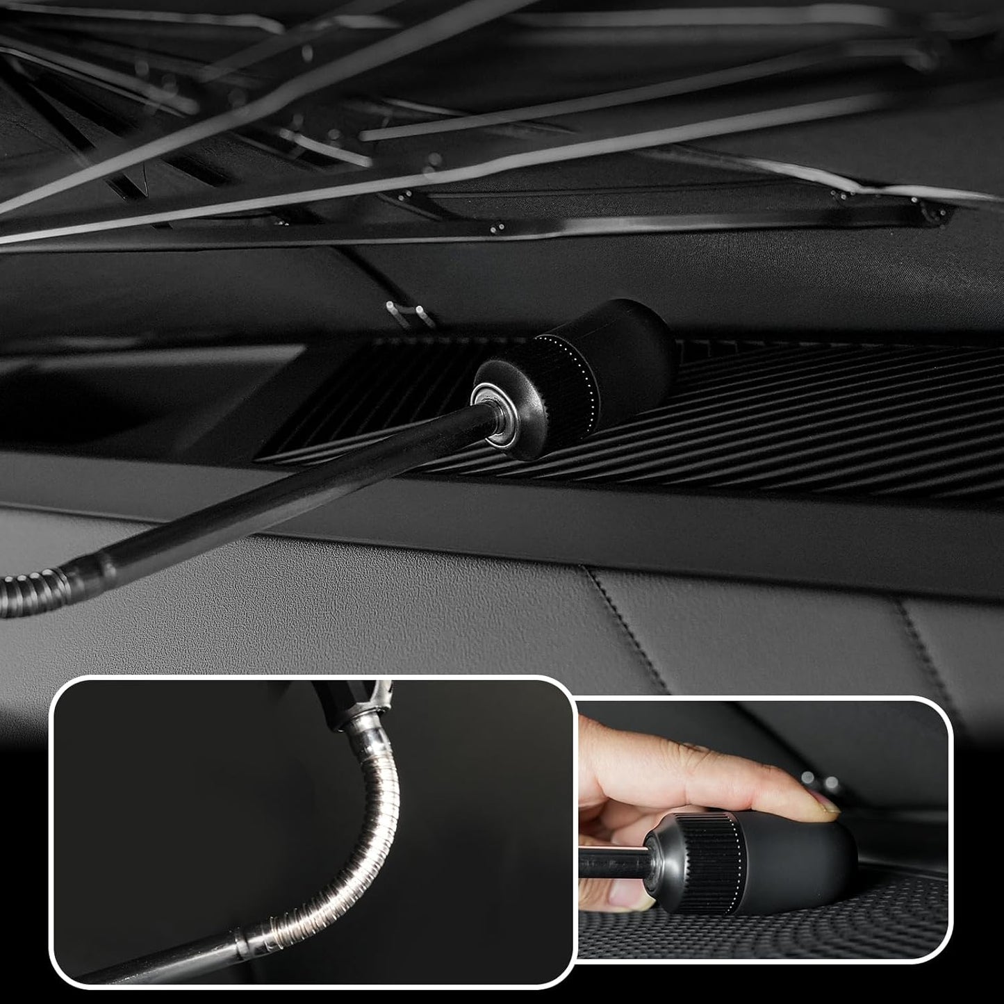 2025 Upgraded for BMW X3 Sunshade, Portable Foldable Sunshade Accessories, [Nano Ice Crystals Coating] UV Protection, Keeps Interior Cool (for BMW X3 2025)