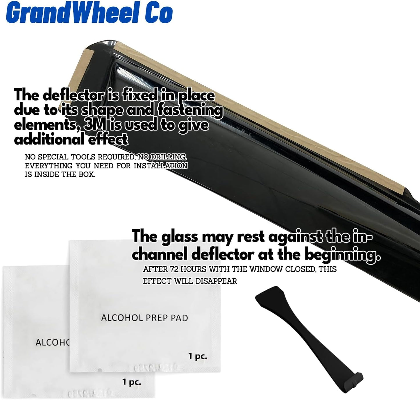 Window Deflectors Smoke Tinted in-Channel Side Window Vent Visor Deflectors Rain Guards Compatible with Colorado/Canyon 2015-2022 Crew Cab - 4pcs. GW0527
