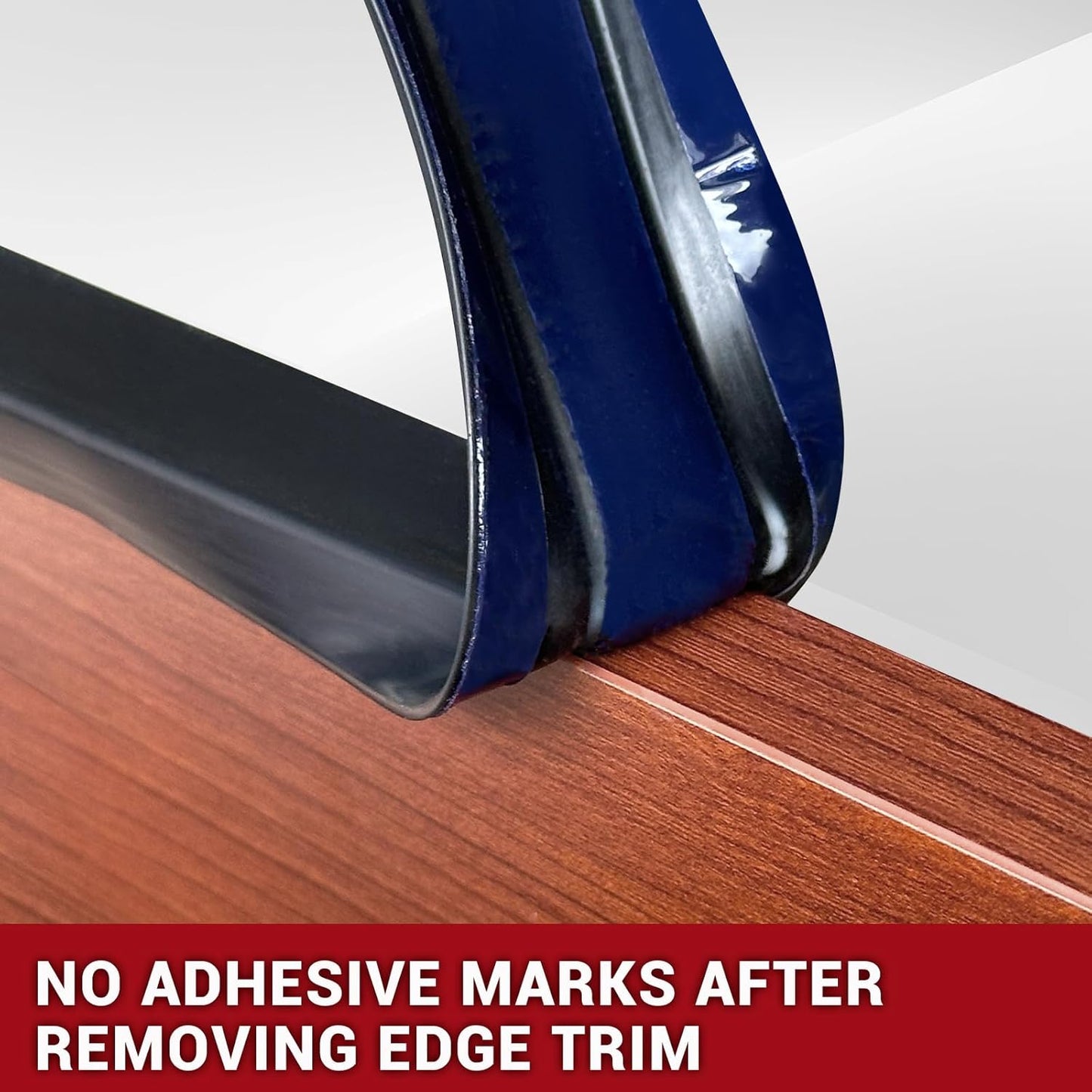 Rubber Edge Trim, 1/2" Self Adhesive Flexible U Channel Edge Protecter for Plywood, Tables, Desks, Cabinets, Counter Top, Wide U Shaped Edge Trim, Edge Banding, Black Color, 20Ft