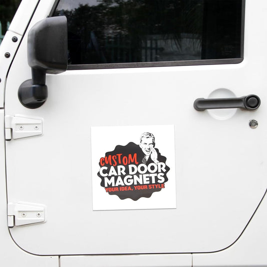 Custom Car Magnet Signs for Businesses (12" Square) 2 pk - Personalized Car Magnets for Advertising and Vehicle Promotion - Advertising Magnets for Cars Door - Professionally Printed