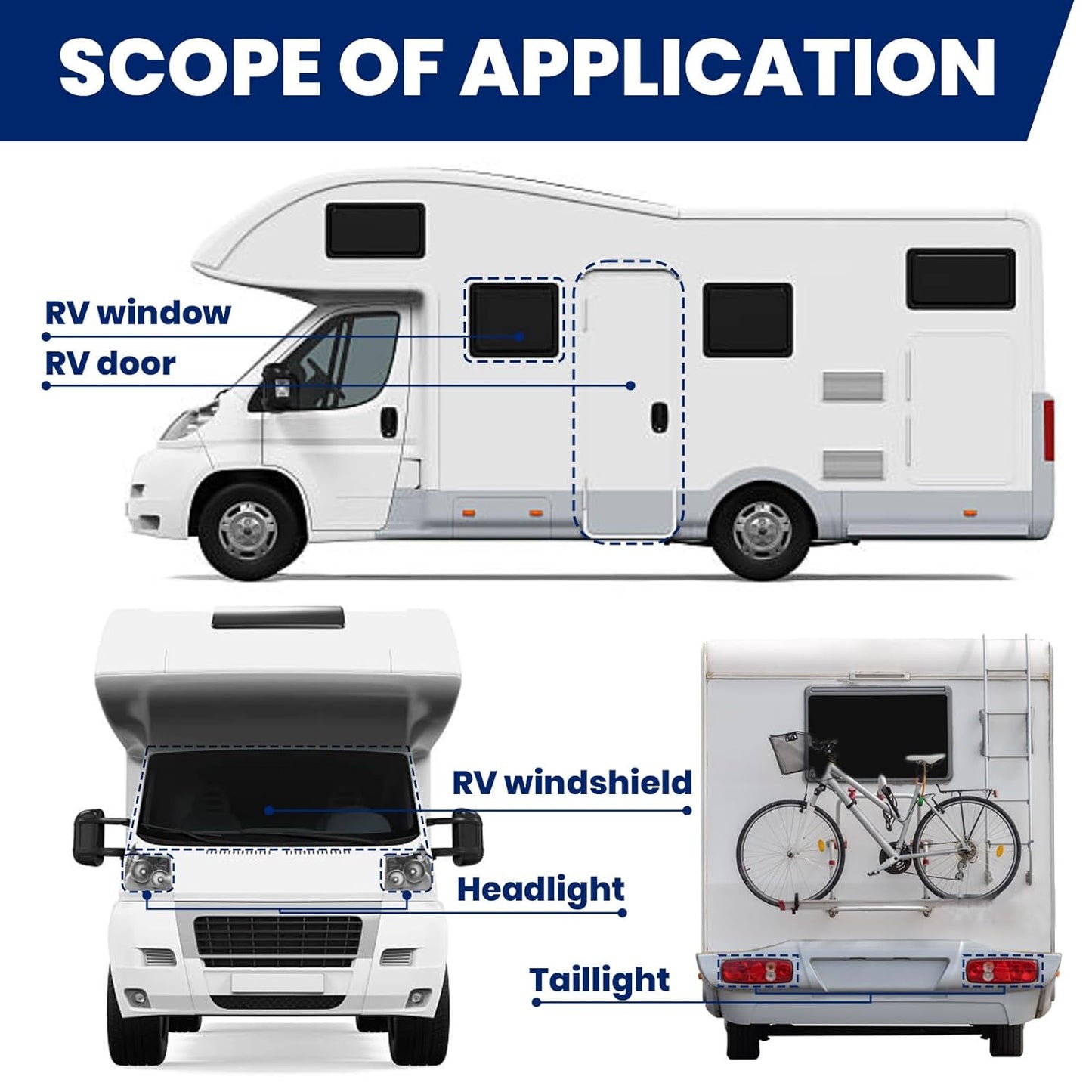 ADHES Premium Butyl Sealant Tape 3/4" x 30 'x 1/8" Gray Butyl Rubber Sealant Tape for RVs, Vehicles, Marine and Home Repair – Ideal for Headlights, Windows, Doors, and Windshields