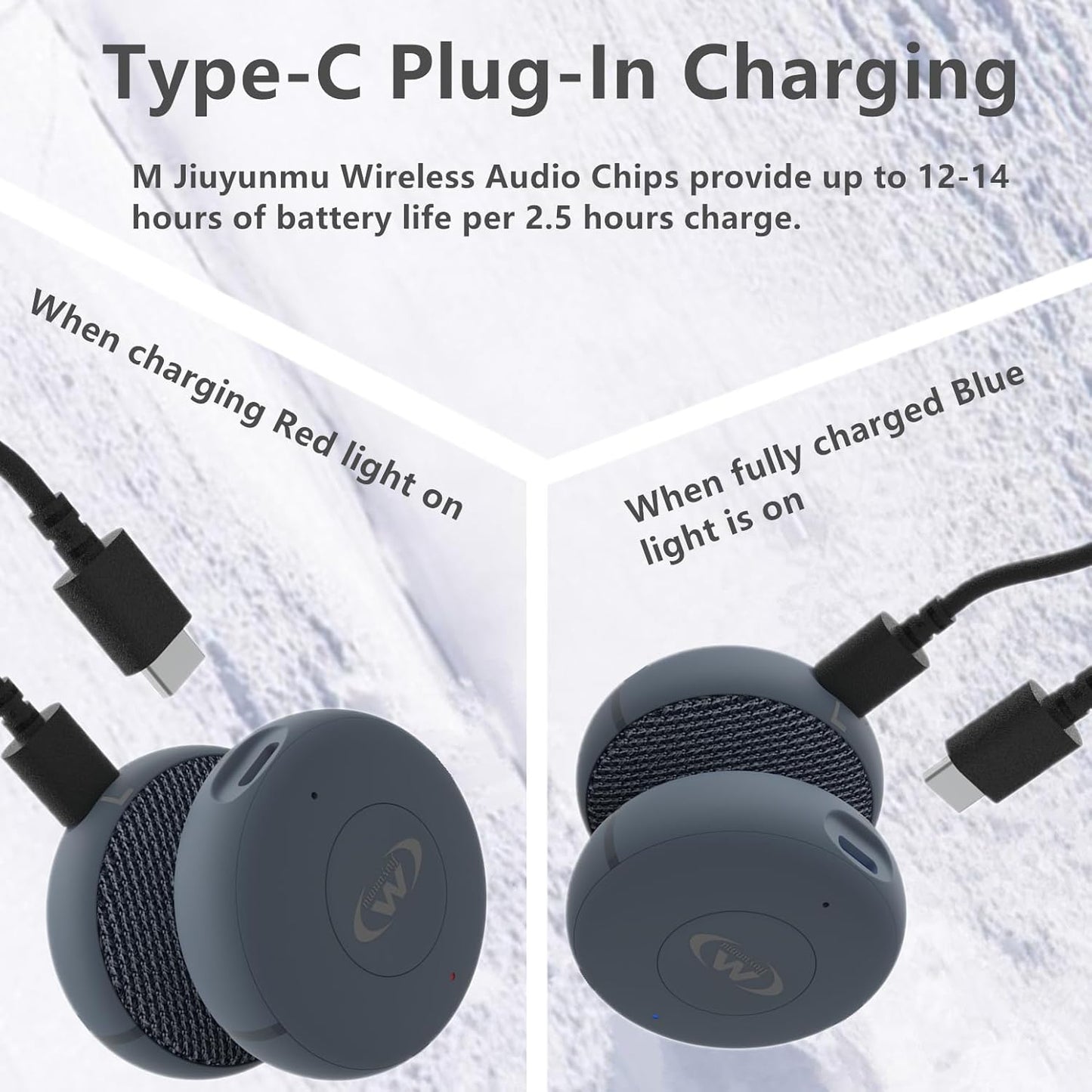 Outdoor Sports Ski Helmet Headphones/Bicycle Helmet Headset- Chips 5.3 - True Wireless Bluetooth Helmet Speakers for Skiing, Snowboarding Mountain Biking, and Climbing Helmet