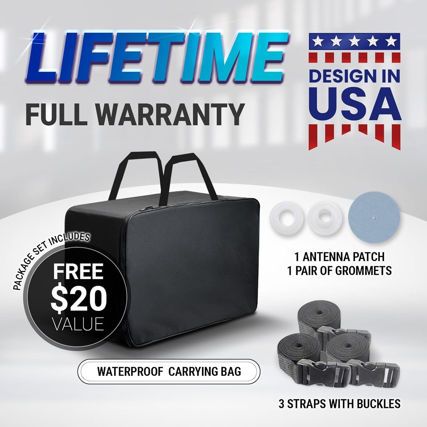 iCarCover Custom Car Cover for Pontiac Tempest Wagon (1964-1968) Waterproof All-Weather Rain Snow UV Sun Protector Full Exterior Indoor Outdoor Car Cover (Stripe - Black/Red)