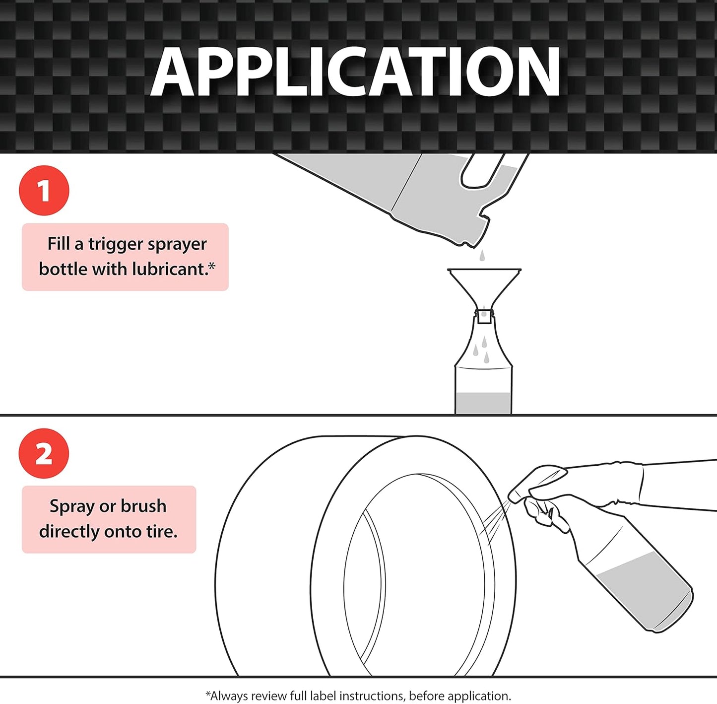 Malco Tire Mounting & Demounting Lubricant with Applicator - Automotive, Truck, Farm & Heavy-Duty Construction Tires/Improved Bead Seal/Rust Protection/Silicone & Soap Free / 1 Gal (102401)