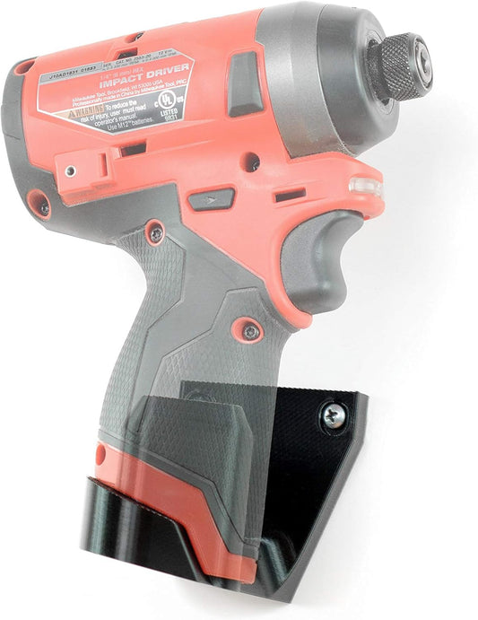 Spartan Mounts for Milwaukee M12 Tool Right | Wall Display Hook Holder | Power Tool Storage | Blog DIY Craft Room | All Types | Strong Low Profile Bracket | Convenient Easy Access Garage Organization