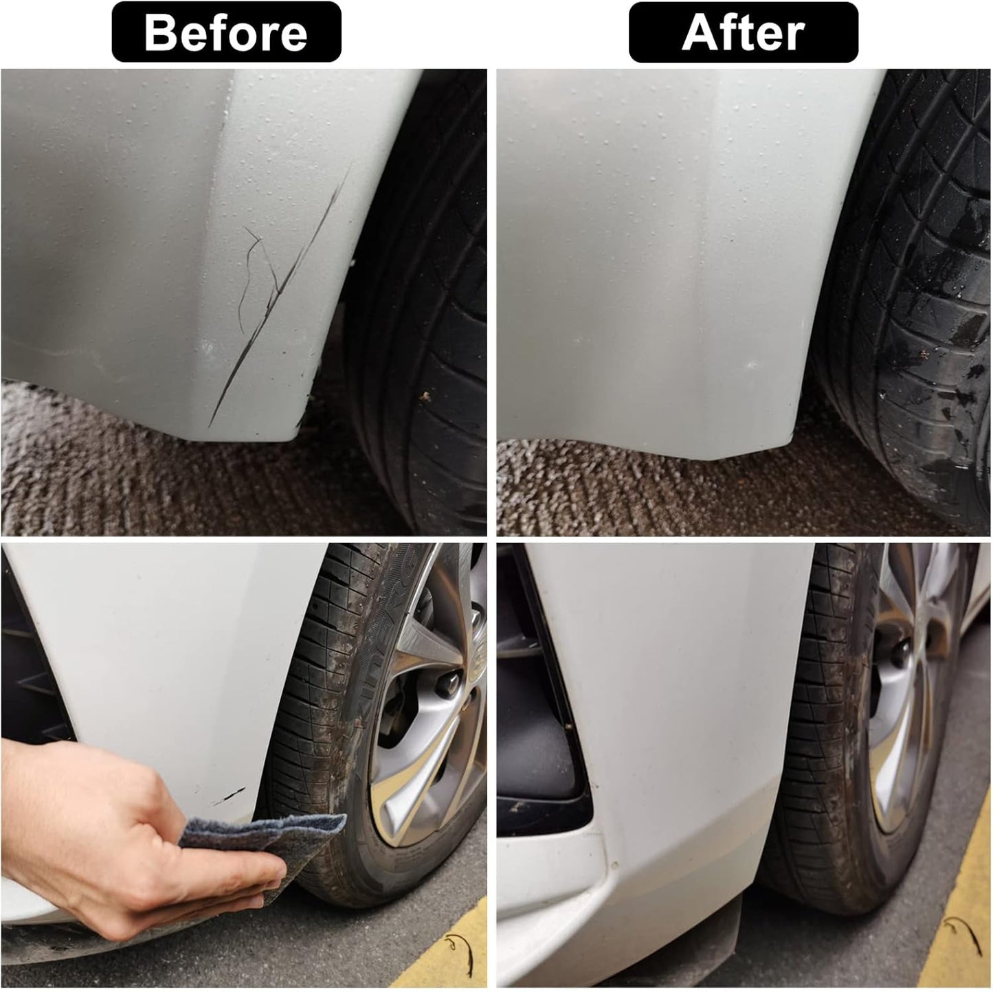 NanoSparkle Cloth for Car Scratches, 2025 Upgrade Nano Sparkle Cloth Car Scratch Remover, 4 Pcs Repair Light Scratches, NanoSparkleCloth Scratch Remover for Vehicles Car Scratch Eraser