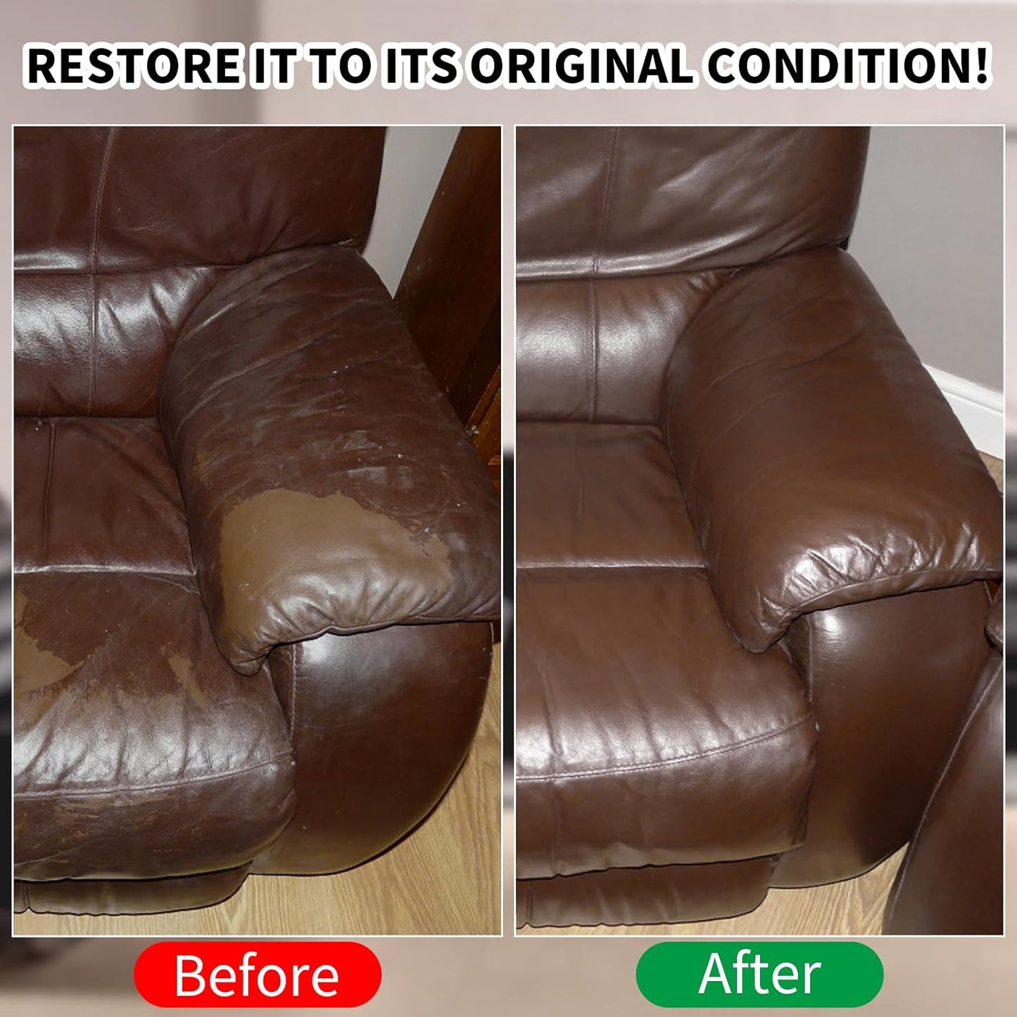 8.5oz Leather Recoloring Balm with 100ml Mink Oil,Medium Brown Leather Repair kit for Furniture and Car Interior,Leather Couch Scratch Repair,Leather Dye Paint,Mink Oil for Leather