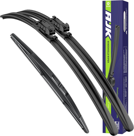 AJK Wiper Blades for Ford Escape 2008 2009 2010 2011 2012, 2 Piece All Weather OEM Quality Automotive Replacement Windshield Wiper Blades for My Car