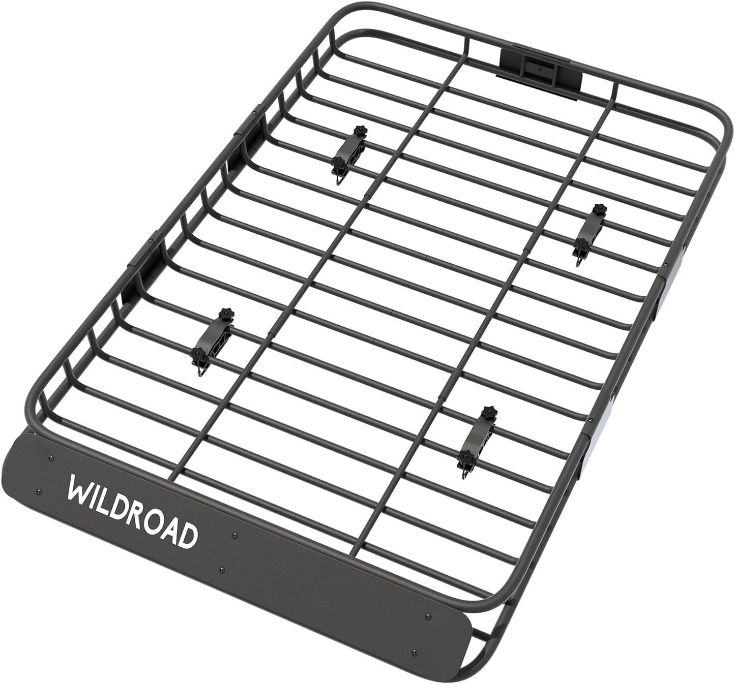 WILDROAD Roof Rack Cargo Basket, Upgraded 4” Fence Car Roof Basket with Extension, 64"x 39"x 4" Universal Car Top Luggage Holder Carrier Basket Fits for SUV Truck Cars