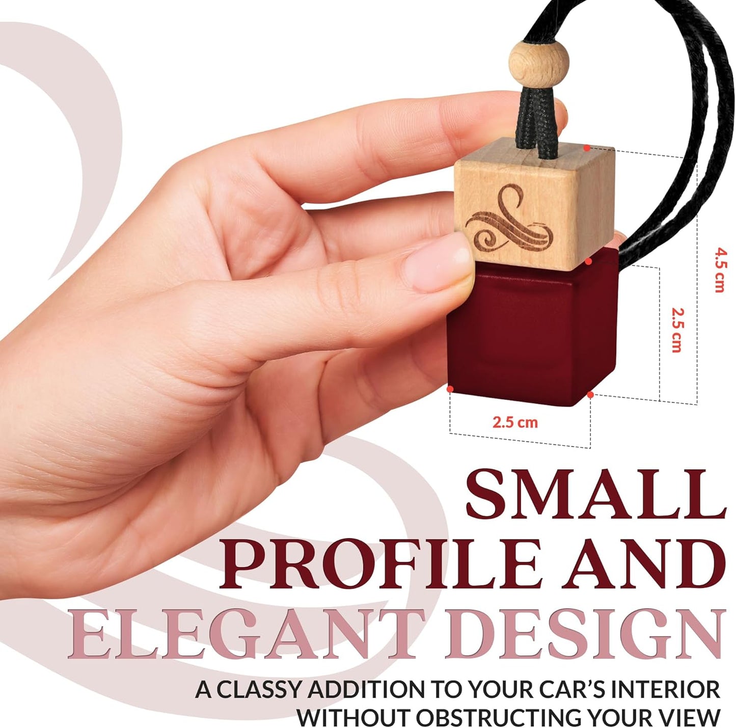 Carat Rouge Car Air Freshener for Women | Baccarat Rouge 540 Car Scents for Women | Car Fragrances - Carat Rouge by Perfa, Maroon