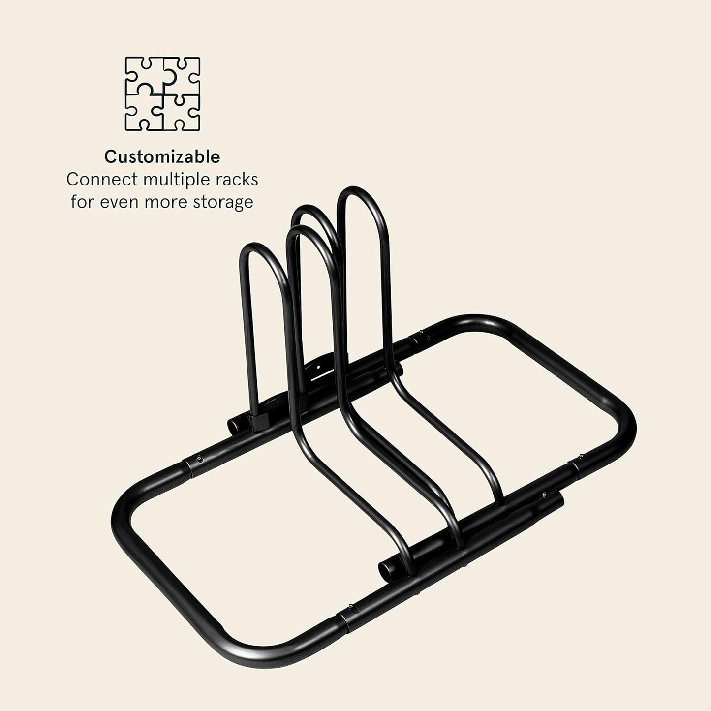 Retrospec Stash Rack 2, 4 & 5 Bike Floor Stand Bicycle Storage Organizer for Mountain Bike, Road Bike, Weather Resistant Fine Powder Steel Coating Fits Wheels up to 3"