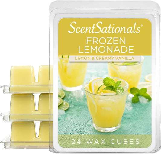 Scentsationals Wax Melts, Wax Cubes Strong Scent - Frozen Lemonade - Long Lasting Scented Wax Melts for Warmer, 10oz (24-Cubes)