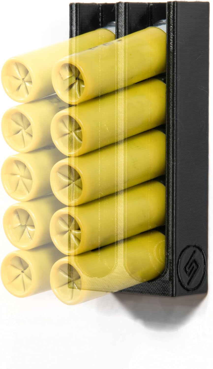 Spartan Mounts Shotgun Shell Storage Solution | Safe Gun Room Display Storage Organization Man Cave Husband Military Police Home Self Defense 12 20 410 Gauge